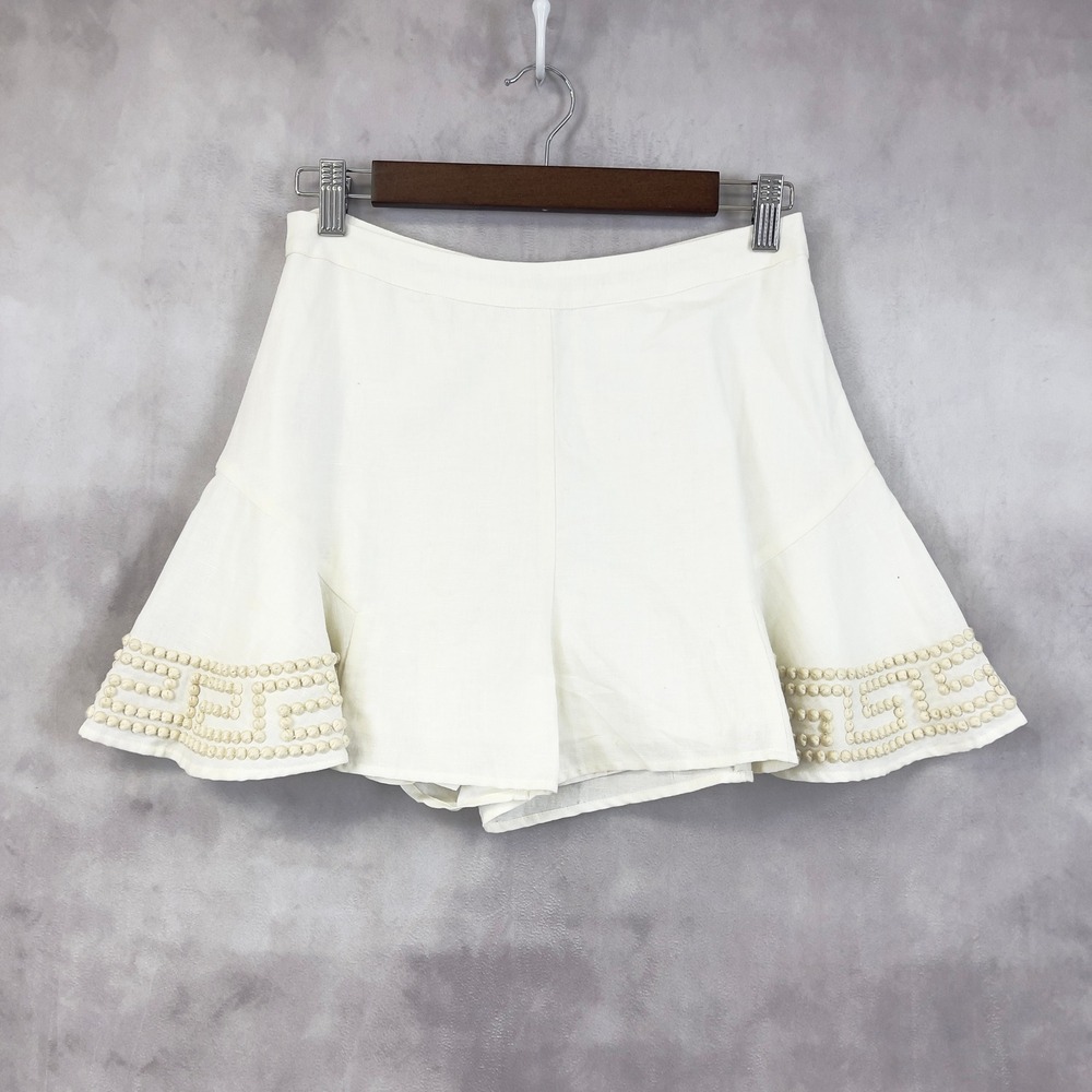 Flannel Australia Linen Shorts Size S Coastal Resort Clean‎ Girl Summer Minimal